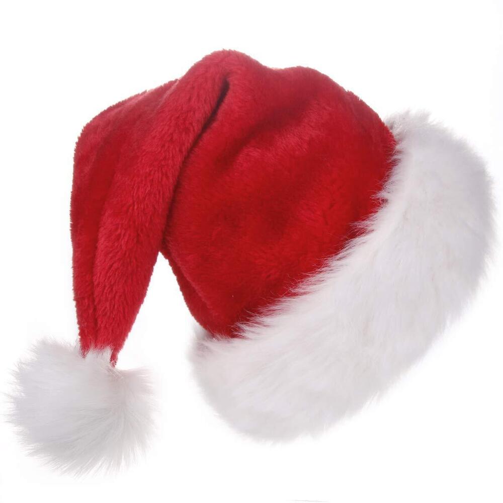 7973 Santa Hat for Adults Big Santa Hat Comfort Double Liner Plush Red